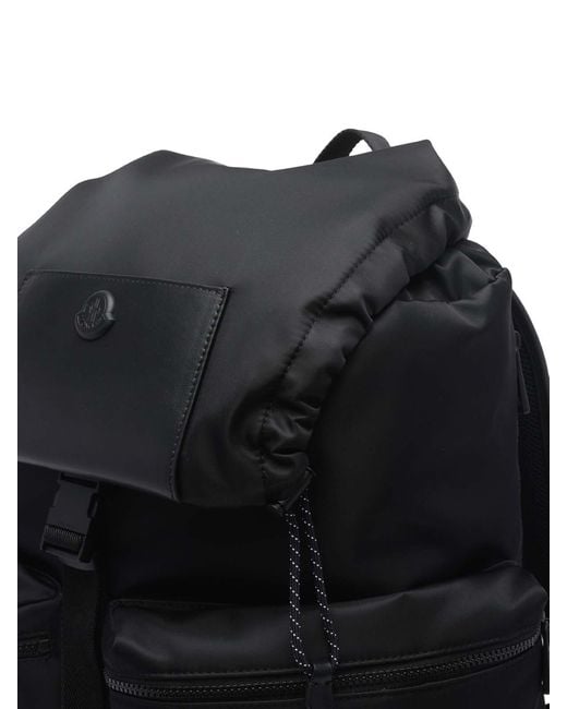 Moncler Black Kenston Backpack for men