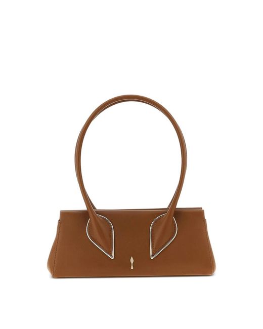 Christian Louboutin Brown Venus Baguette Bag