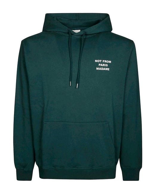 Drole de Monsieur Green Hoodie Slogan for men