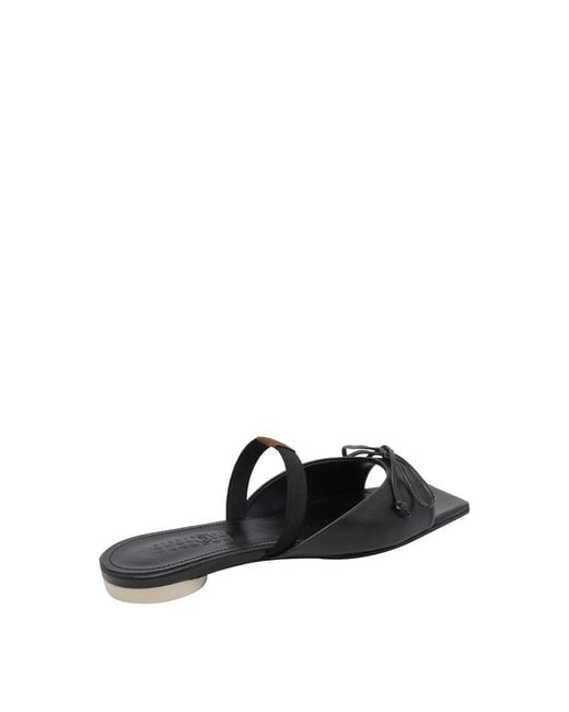 MM6 by Maison Margiela Black Slingback Sandals