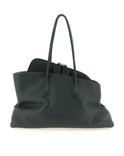 The Attico Black La Passeggiata Medium Shoulder Bag