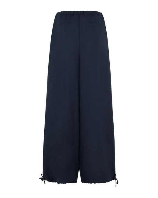 Marni Blue Virgin Wool Trousers