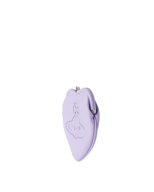 Vivienne Westwood Purple Belle Heart Frame Purse