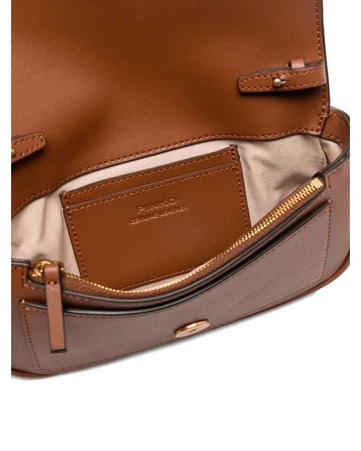 Borsa Tascabile di Pinko in Brown