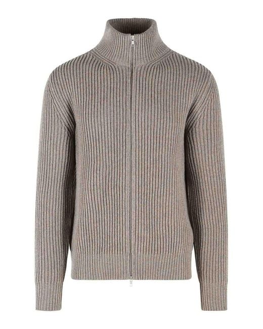 MM6 by Maison Margiela Gray Wool Blend Cardigan for men