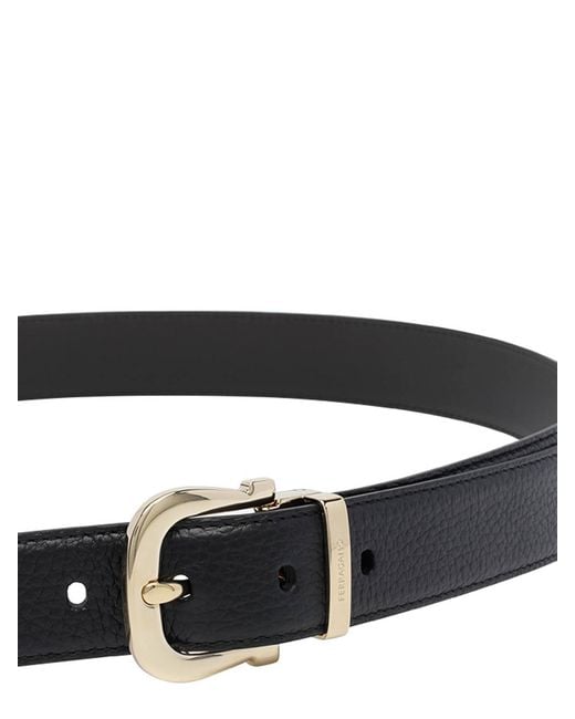 Ferragamo White Adjustable Belt for men