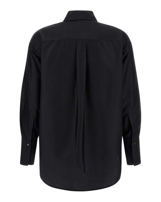 Alberto Biani Blue Silk Shirt