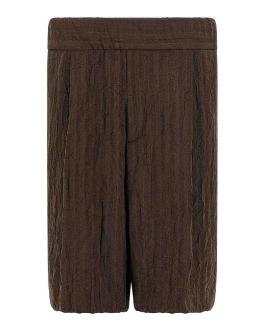 Dries Van Noten Brown Plate Bermuda Shorts for men