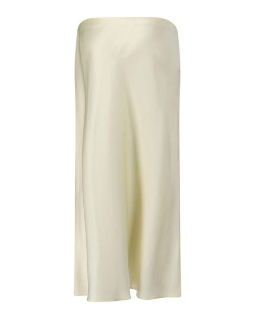 Khaite White Midi Skirt