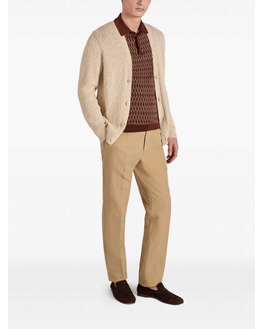 Zanone Natural Cardigan for men