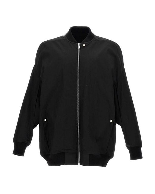 Rick Owens Black Jumbo Peter Flight Jacket for men