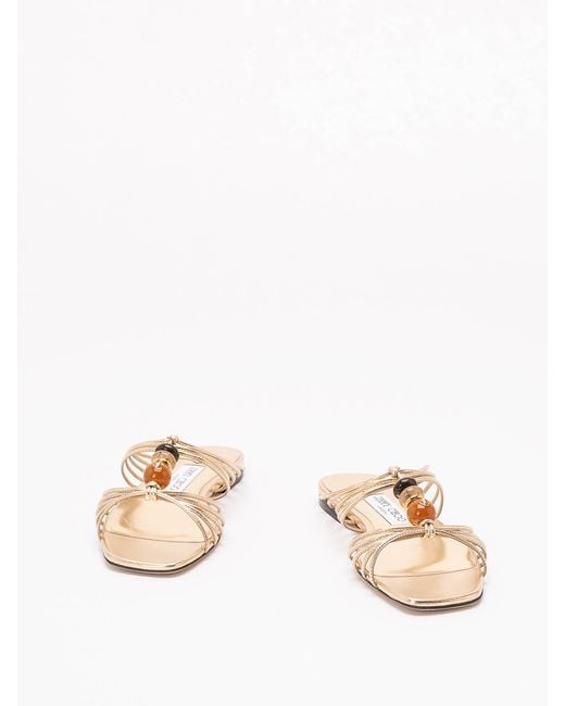 Jimmy Choo Natural 'Lova Mule Flat'