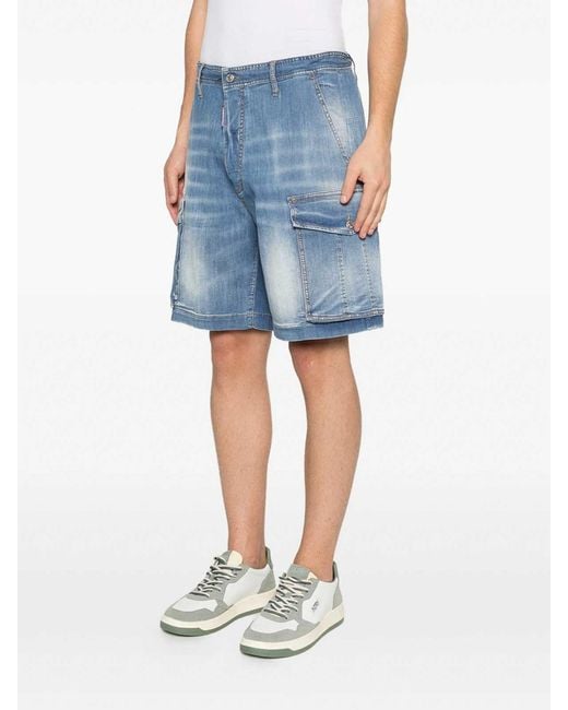 DSquared² Blue Shorts for men