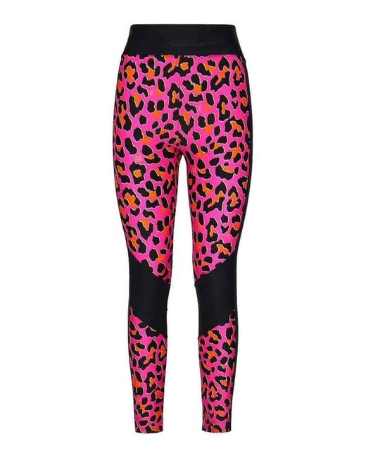 Emilio Pucci Red Leopard Print leggings