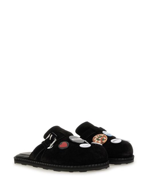 Moschino Black Sandalo Pin