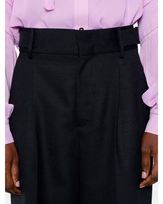 Alberta Ferretti Black Pants