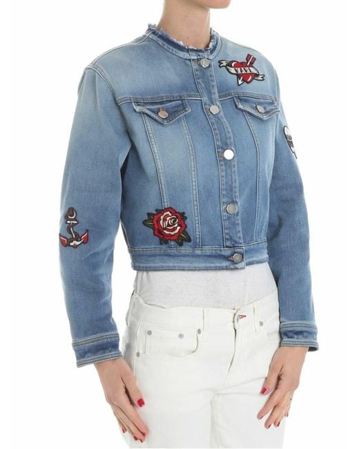 Karl Lagerfeld Blue Denim Jacket