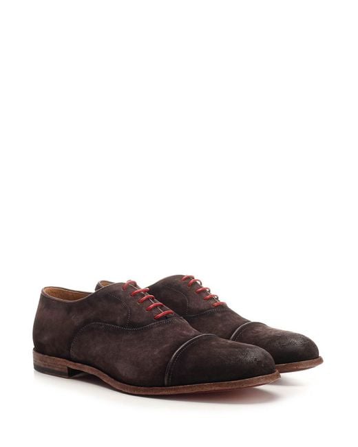 Corvari Brown Derby Shoe for men