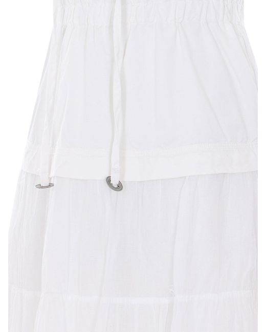 Pinko White Long Dress