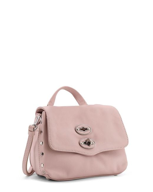 Zanellato Pink Postina Baby Leather Shoulder Bag