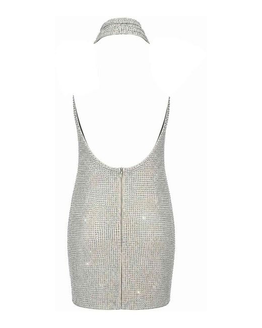 Twentyfourhaitch White Short Kuta Dress