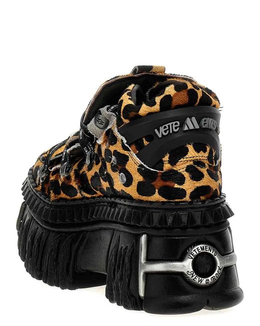 Vetements Black New Rock Sneakers