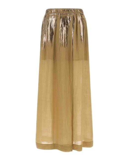 Nude Natural Slit Skirt