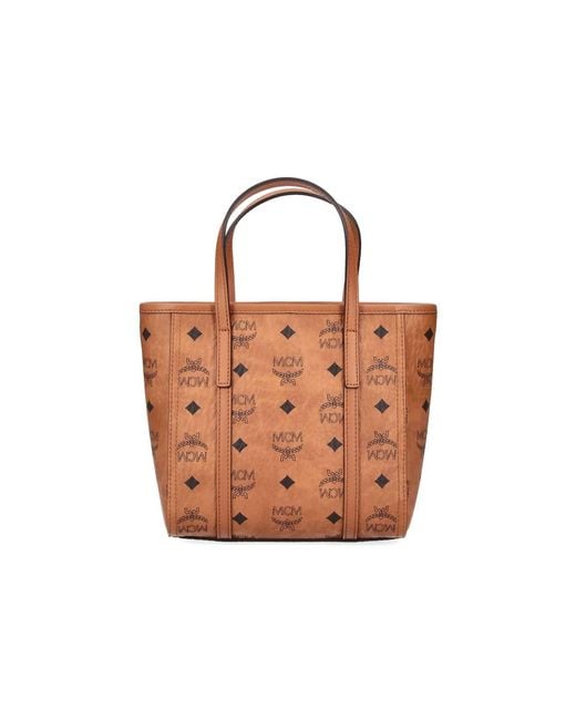 MCM Brown Mini Toni Tote Bag