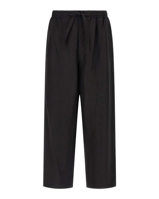 Lemaire Black Pyjiama Pants for men