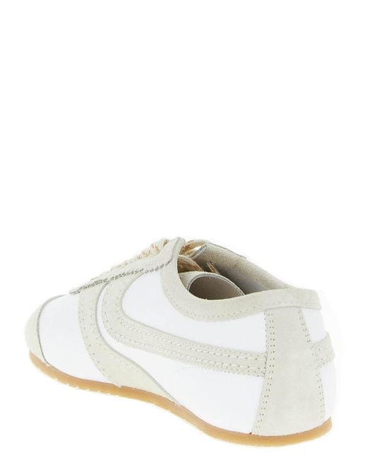 Dries Van Noten White Leather Sneakers for men