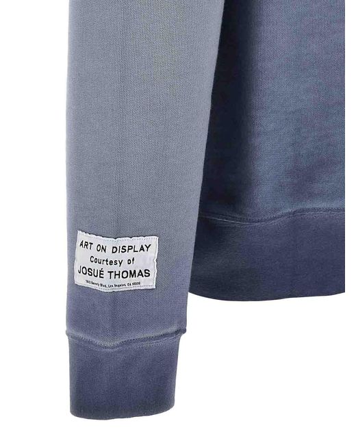 GALLERY DEPT. Blue Logo Crew Neck Sweatshirt for men