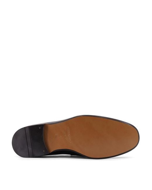 Ferragamo Black Florio Moccasins for men