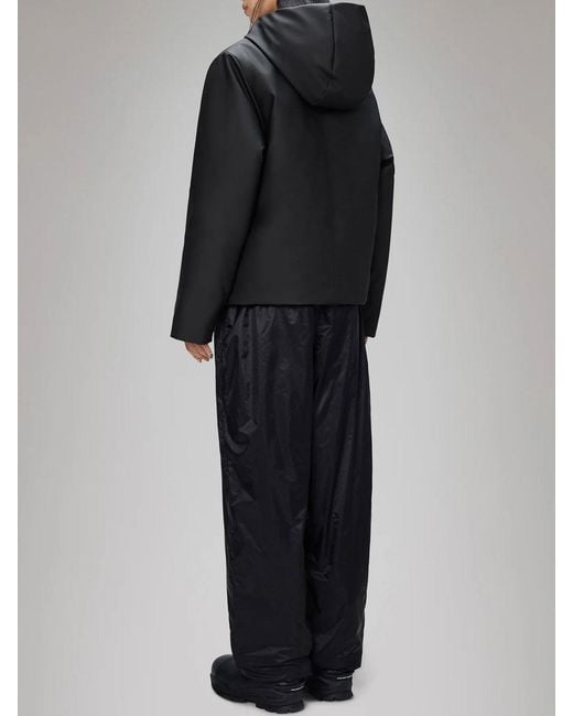 Rains Black Parka