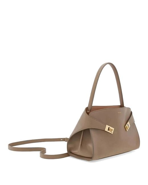 Ferragamo Brown Hug Soft Medium Shoulder Bag