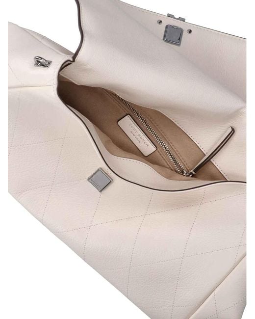 Tory Burch Natural Charlie Shoulder Bag