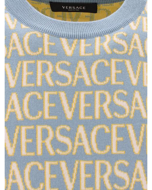 Versace Gray Round Neck for men