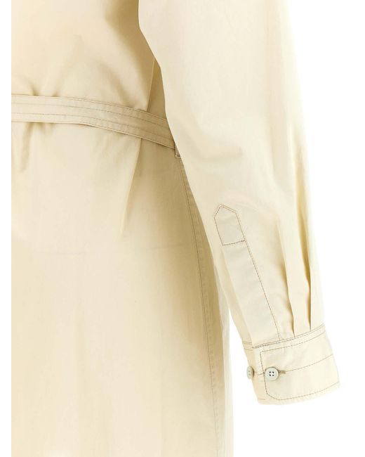 Lemaire Natural Light Cotton Satin Midi Dress