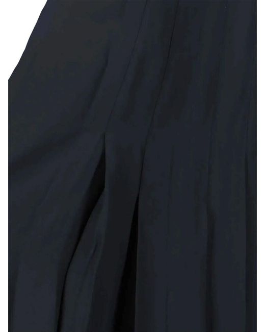 Aspesi Blue Classic Skirt With Silhouette