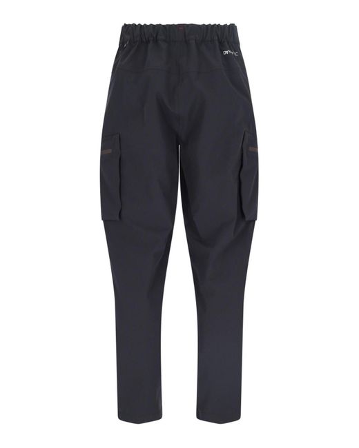 Moncler Blue Large Multitish Trousers for men
