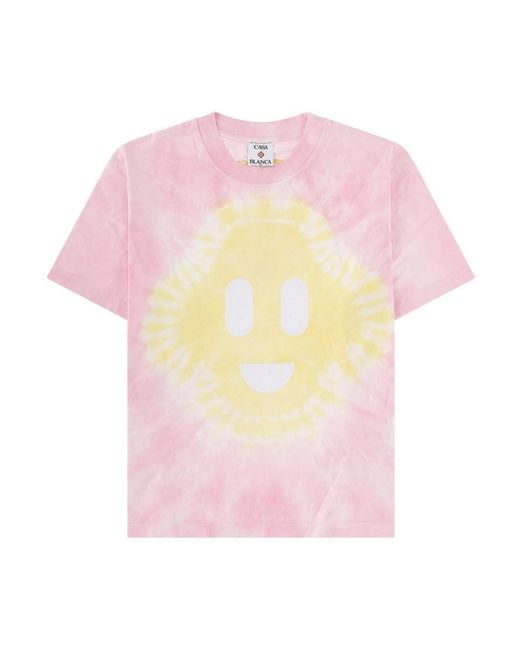 Casablanca Pink T-Shirt Smile