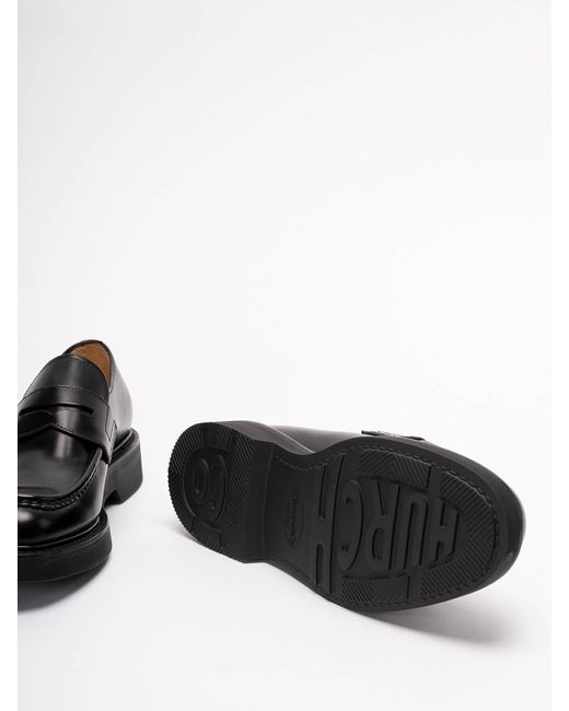 Church's Black Lynton Leather Slip-on Shoes for men