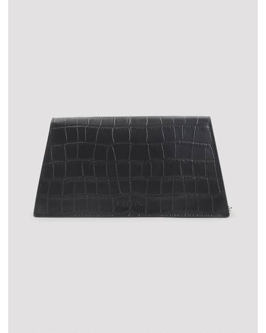 Mini Borsa Con Teschio di McQueen in Black