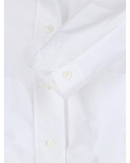 Jil Sander White Technical Faille Jacket