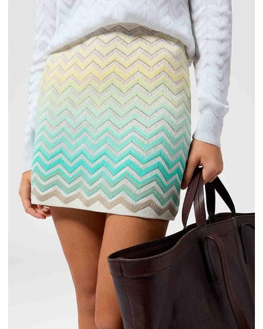 Missoni Blue Miniskirt