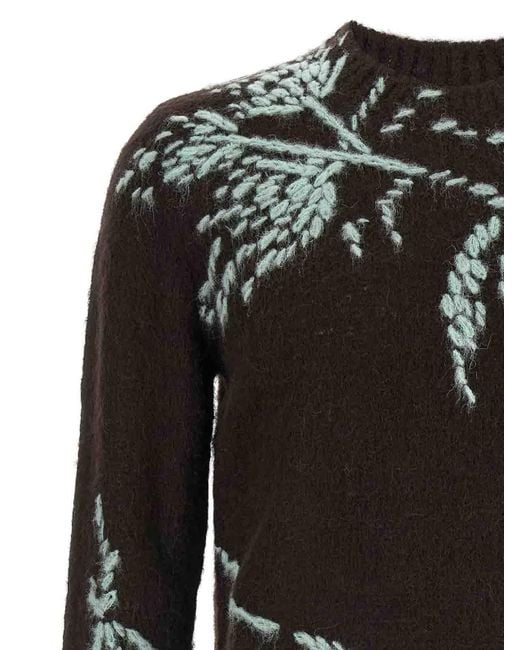Dries Van Noten Black Mouche Sweater for men