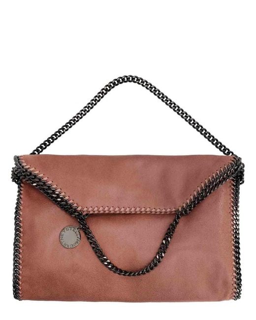 Stella McCartney Pink Falabella Fold Over Tote Bag