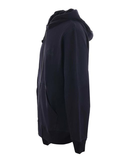C P Company Blue Cotton Sweatshirt for men