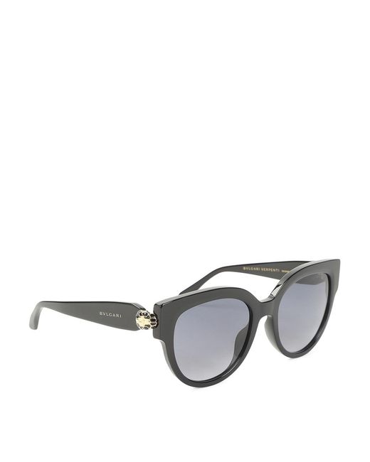 BVLGARI Gray Serpenti Forever Round Sunglasses