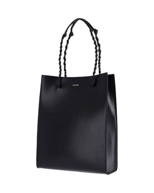 Jil Sander Black Tangle Tote Bag
