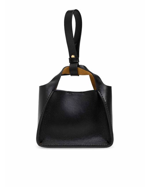 Stella McCartney Black Logo Tote Airpods Case Keyring